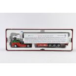 Bespoke Code 3 Issue of 1/50 scale truck featuring Eddie Stobart Unit and Cancer Research Trailer.