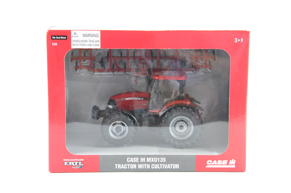 Britains 1/32 Case IH Tractor with Cultivator. NM/M in Box.