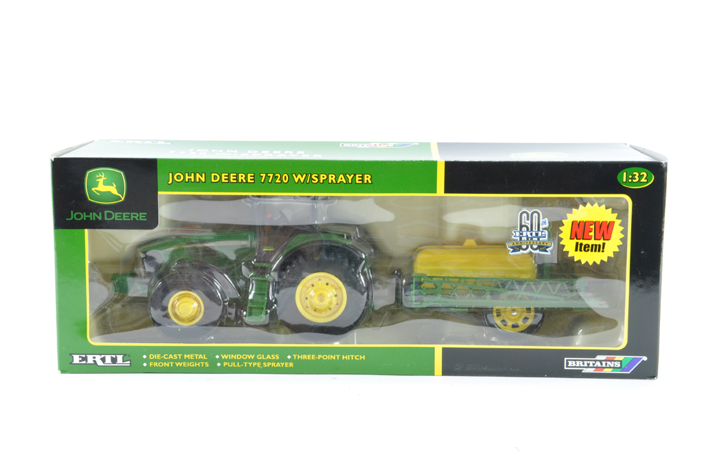 Britains 1/32 John Deere 7720 Tractor with Chafer Style Sprayer Set. NM/M in Box.