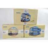 Corgi Classics Diecast Bus Trio. Various Issues. NM/M in E Boxes. (3)