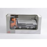 NZG 1/50 scale No. 825/65 MB Actros 8X4 Halfpipe Dump Truck in Orange. Special Edition. As New in