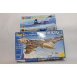 Duo of Aircraft kits including Airfix and Revell. Appear complete. (2)