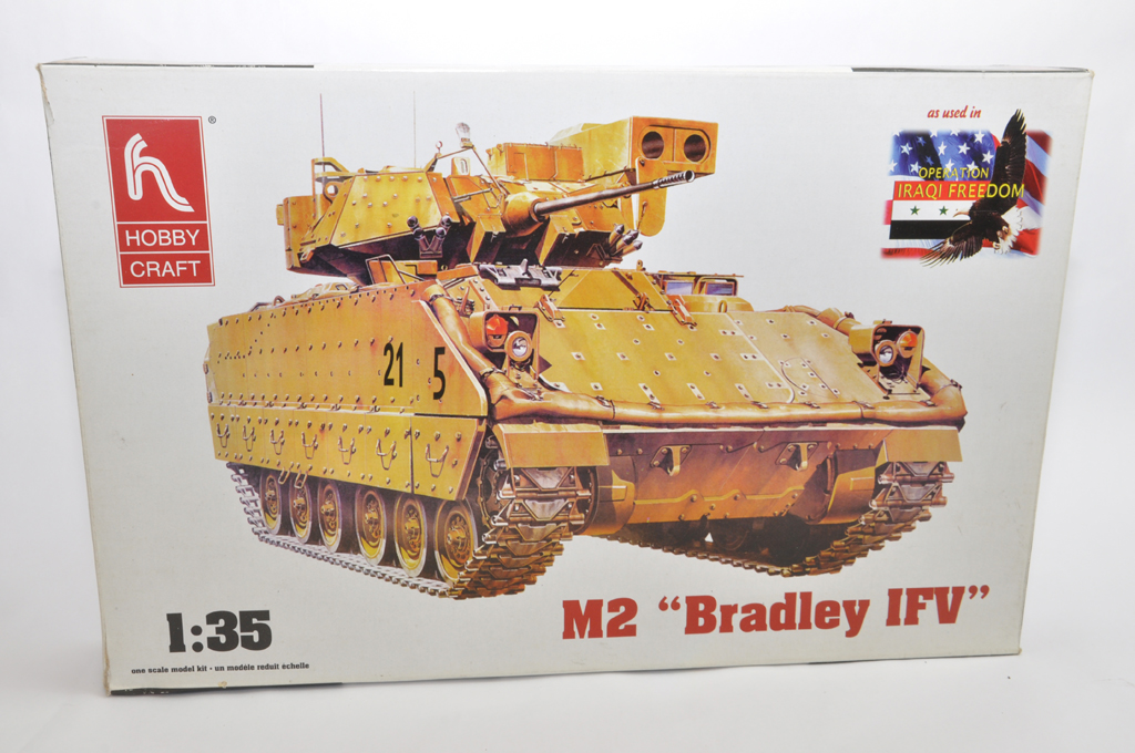 Hobby Craft 1:35 M2 Bradley IFV Kit. Unchecked but appears complete.