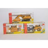 Group of Joal Construction Diecast Models including CAT Excavator, Bulldozer and Volvo issues. NM to