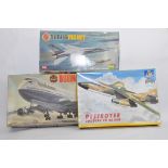 Trio of Aircraft Kits including Italeri and Airfix. Appear Complete. (3)