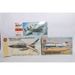 Trio of Aircraft Kits including Hasegawa and Airfix. Appear Complete. (3)