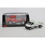 Schuco 1/43 Mercedes Benz LS 1620 Truck Tractor Unit plus Norev Renault Van. As New. (2)