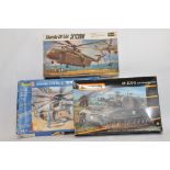 Trio of Aircraft Kits including Revell and Matchbox. Appear complete. (3)