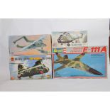 Group of Aircraft Kits including Airfix, Revell and Hasegawa. Appear complete. (3)