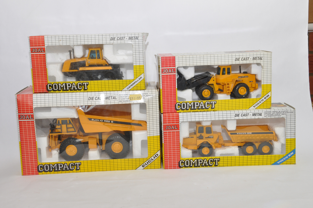 Group of Joal Construction Diecast Models including CAT Challenger Tractor and Euclid dumper plus