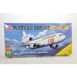 Airfix 1/144 McDonnell Douglas DC10 /30 Aircraft Kit. Appears Complete.