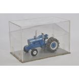 Autodrome 1/32 Hand Built White Metal Ford 9700 Tractor. NM to M in Display Case.