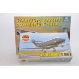 Italeri 1/200 C-141A plus Airfix 1/72 HS Domine T.MK 1. Aircraft Kit. Appear Complete. (2)