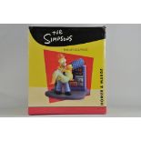 The Simpsons Fine Art Scupltures. Large Heavy Piece. 1502. Homer and Marge. M in Box. Rare