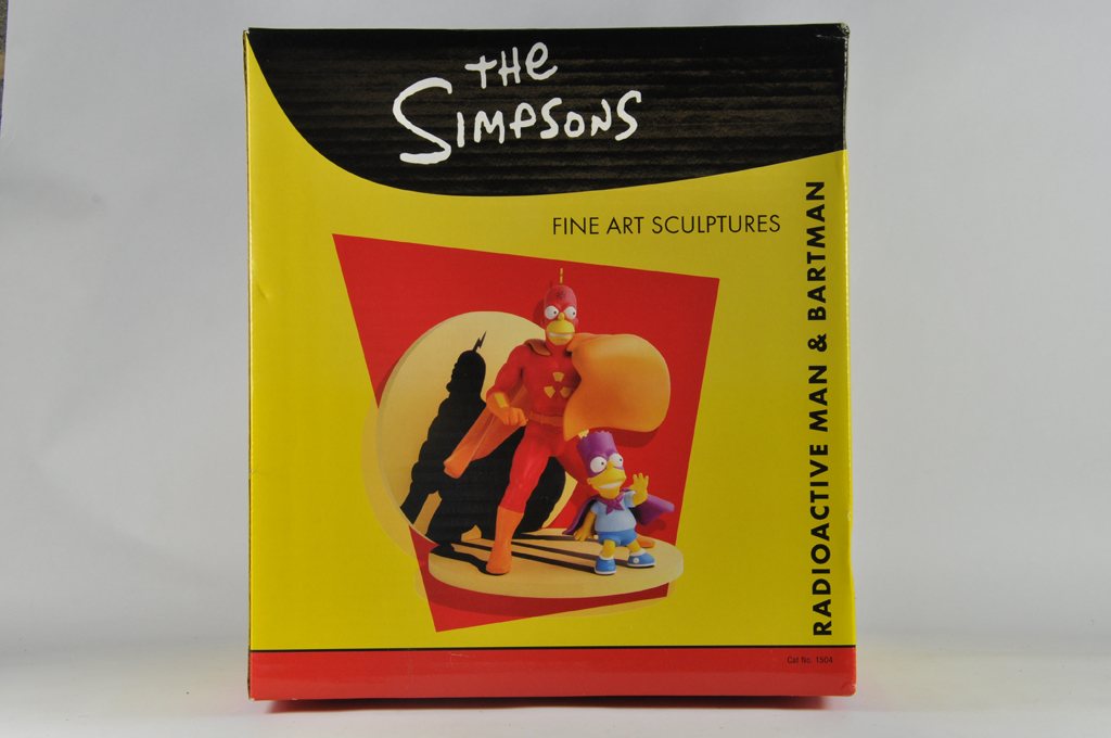 The Simpsons Fine Art Scupltures. Large Heavy Piece. 1504. Radioactive Man and Bartman. M in Box.