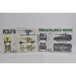 Fujman 1/48 German 88mm Flak 18 plus 105mm Wespe Kit. Complete. Ex Shop Condition. (2)