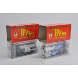 Duo of Pre-Production Britbus Models. Marked as Samples Only. M in Boxes. (2)