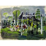 ROY TURNER DURRANT [1925-98]. Football [Playground], 1953. gouache. Signed and dated [front and
