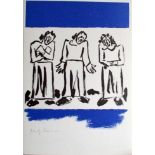 JOSEF HERMAN R.A. [1911-2000]. 3 Figures, 1981. lithograph, edition of 99. 30 x 22 cm [overall