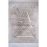 VELU VISWANADHAN [1940 -]. Abstract [Sable 111]. etching, edition of 50, artist's proof, signed in