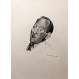 WYNDHAM LEWIS [1882-1957]. Noel Coward, 1932. lithograph, 81/200. 36 x 26 cm [overall including