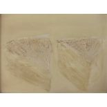 KIT BARKER [1916-88]. Two Pieces of Brie, 1984. oil on canvas. signed and dated on reverse. 31 x