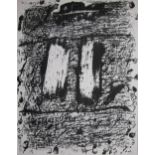 ANTONI TAPIES [1923-2012]. Untitled, 1971. lithograph, edition of 125, artist's proof. Signed in