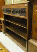 A four section oak Globe Wernicke bookcase with leaded glazed doors CONDITION REPORTS