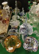 A collection of ten Murano glass multi-coloured baskets