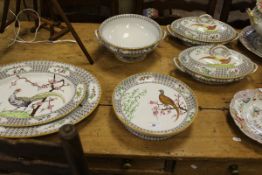 A Victorian Royal Worcester part dinner service,