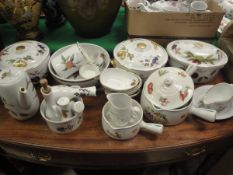 A Collection of Royal Worcester Evesham Dinner wares