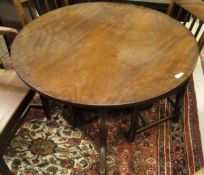 A 19th Century mahogany tea table,