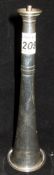 A silver mounted table lighter in the form of a hunting horn (London,