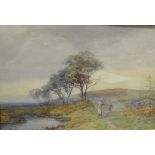 ENGLISH SCHOOL "Landscape near Malvern", watercolour,