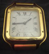A Cartier of Paris alarm clock,