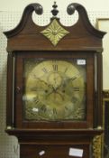 A 19th Century mahogany cased long case clock, the eight day Movement with square brass dial,