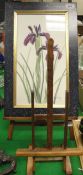 A circa 1900 mahogany easel of small proportions together with another similar and C ELDRIDGE