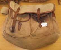 A Brady canvas and leather shoulder bag