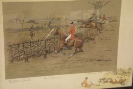 AFTER SNAFFLES (CHARLES JOHNSON-PAYNE) "The Stake and Bound" tinted chromolithograph unsigned