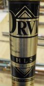 An Orvis "HLS" graphite two piece trout fly rod with cloth bag and protective tube