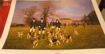 AFTER PETER DONNITHORNE "The Wick & District Beagles at West Kington 2009",