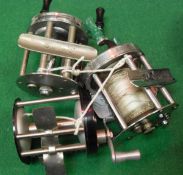 Three American style multiplying trout reels to include a Shakespeare "1905 Deuce" reel,