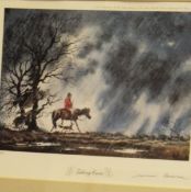 AFTER NORMAN THELWELL "Taking Cover", limited edition colour print No'd.