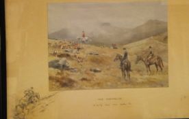 J D GUILLE "The Dartmoor - A misty day near Leather Tor", watercoilour signed lower left,