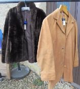 A Richard Draper suede coat,