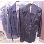 Three various Burberry coats