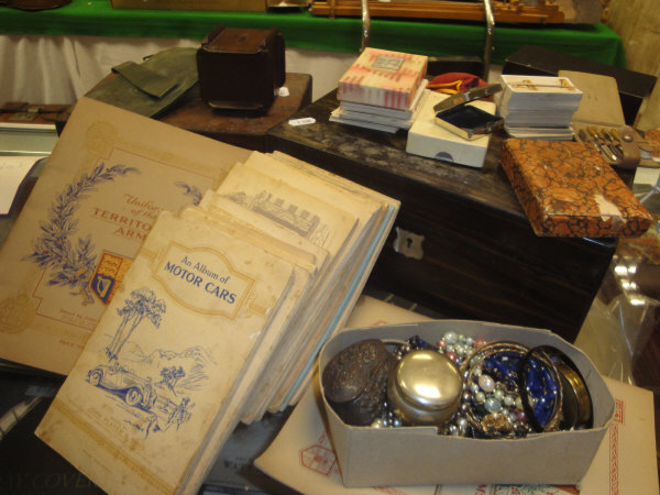 A box containing jewellery casket and various costume jewellery, necklaces, bracelets, - Image 2 of 2