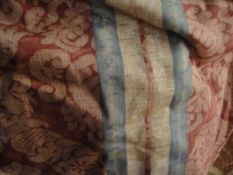 A pair of John Wilman "Travaita" cotton interlined curtains with matching tie backs