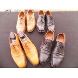 Two pairs of Crocket & Jones gentleman's brown leather shoes, size 9,