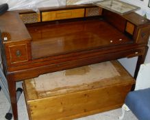 A 19th Century mahogany and strung square piano carcass,